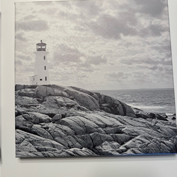Black and White Coastal Canvas Art Set - Picture 3 of 5